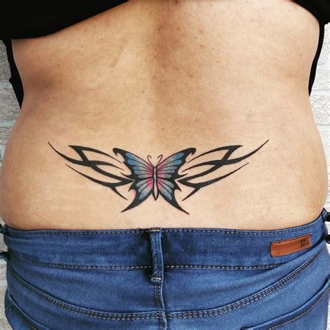 butterfly tramp stamp tattoos